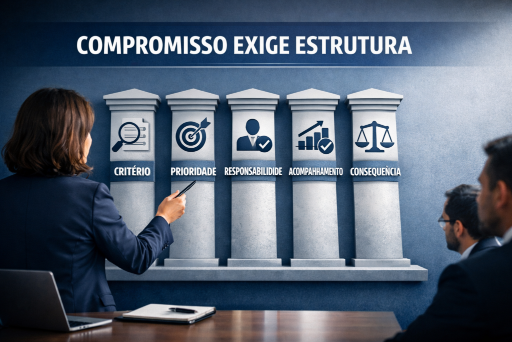 compromisso exige estrutura