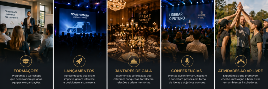 organização de eventos e atividades